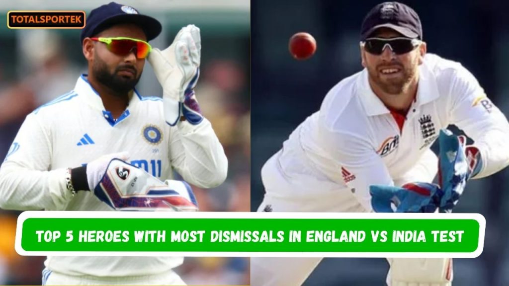 Most Dismissals in England vs India Test