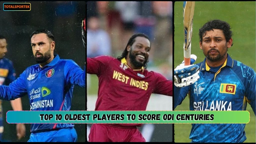 Oldest Players to Score ODI Centuries